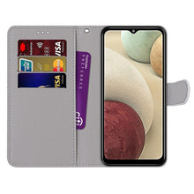 Load image into Gallery viewer, Coloured Drawing Cross Texture Horizontal Flip PU Leather Case with Holder &amp; Card Slots &amp; Wallet &amp; Lanyard, For Samsung Galaxy A12 / M12, For Samsung Galaxy A32 5G