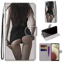 Load image into Gallery viewer, Coloured Drawing Cross Texture Horizontal Flip PU Leather Case with Holder &amp; Card Slots &amp; Wallet &amp; Lanyard, For Samsung Galaxy A12 / M12, For Samsung Galaxy A32 5G