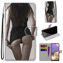 Load image into Gallery viewer, Coloured Drawing Cross Texture Horizontal Flip PU Leather Case with Holder &amp; Card Slots &amp; Wallet &amp; Lanyard, For Samsung Galaxy A12 / M12, For Samsung Galaxy A32 5G