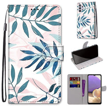 Load image into Gallery viewer, Coloured Drawing Cross Texture Horizontal Flip PU Leather Case with Holder &amp; Card Slots &amp; Wallet &amp; Lanyard, For Samsung Galaxy A12 / M12, For Samsung Galaxy A32 5G