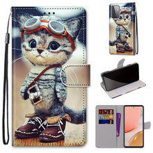 Load image into Gallery viewer, Coloured Drawing Cross Texture Horizontal Flip PU Leather Case with Holder &amp; Card Slots &amp; Wallet &amp; Lanyard, For Samsung Galaxy A52 5G, For Samsung Galaxy A72 5G / 4G