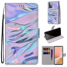 Load image into Gallery viewer, Coloured Drawing Cross Texture Horizontal Flip PU Leather Case with Holder &amp; Card Slots &amp; Wallet &amp; Lanyard, For Samsung Galaxy A52 5G, For Samsung Galaxy A72 5G / 4G