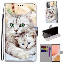 Load image into Gallery viewer, Coloured Drawing Cross Texture Horizontal Flip PU Leather Case with Holder &amp; Card Slots &amp; Wallet &amp; Lanyard, For Samsung Galaxy A52 5G, For Samsung Galaxy A72 5G / 4G
