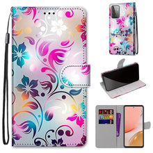 Load image into Gallery viewer, Coloured Drawing Cross Texture Horizontal Flip PU Leather Case with Holder &amp; Card Slots &amp; Wallet &amp; Lanyard, For Samsung Galaxy A52 5G, For Samsung Galaxy A72 5G / 4G