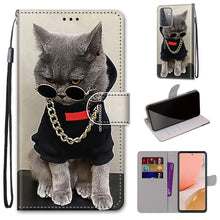 Load image into Gallery viewer, Coloured Drawing Cross Texture Horizontal Flip PU Leather Case with Holder &amp; Card Slots &amp; Wallet &amp; Lanyard, For Samsung Galaxy A52 5G, For Samsung Galaxy A72 5G / 4G