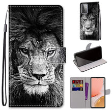 Load image into Gallery viewer, Coloured Drawing Cross Texture Horizontal Flip PU Leather Case with Holder &amp; Card Slots &amp; Wallet &amp; Lanyard, For Samsung Galaxy A52 5G, For Samsung Galaxy A72 5G / 4G