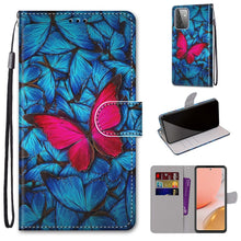 Load image into Gallery viewer, Coloured Drawing Cross Texture Horizontal Flip PU Leather Case with Holder &amp; Card Slots &amp; Wallet &amp; Lanyard, For Samsung Galaxy A52 5G, For Samsung Galaxy A72 5G / 4G