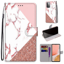 Load image into Gallery viewer, Coloured Drawing Cross Texture Horizontal Flip PU Leather Case with Holder &amp; Card Slots &amp; Wallet &amp; Lanyard, For Samsung Galaxy A52 5G, For Samsung Galaxy A72 5G / 4G