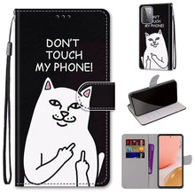 Load image into Gallery viewer, Coloured Drawing Cross Texture Horizontal Flip PU Leather Case with Holder &amp; Card Slots &amp; Wallet &amp; Lanyard, For Samsung Galaxy A52 5G, For Samsung Galaxy A72 5G / 4G