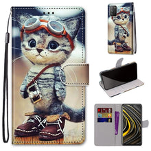Load image into Gallery viewer, Coloured Drawing Cross Texture Horizontal Flip PU Leather Case with Holder &amp; Card Slots &amp; Wallet &amp; Lanyard, For Xiaomi Poco M3, For Xiaomi Poco X3 NPC
