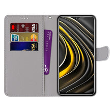 Load image into Gallery viewer, Coloured Drawing Cross Texture Horizontal Flip PU Leather Case with Holder &amp; Card Slots &amp; Wallet &amp; Lanyard, For Xiaomi Poco M3, For Xiaomi Poco X3 NPC