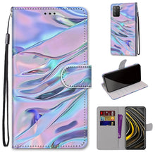 Load image into Gallery viewer, Coloured Drawing Cross Texture Horizontal Flip PU Leather Case with Holder &amp; Card Slots &amp; Wallet &amp; Lanyard, For Xiaomi Poco M3, For Xiaomi Poco X3 NPC