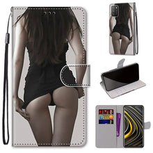 Load image into Gallery viewer, Coloured Drawing Cross Texture Horizontal Flip PU Leather Case with Holder &amp; Card Slots &amp; Wallet &amp; Lanyard, For Xiaomi Poco M3, For Xiaomi Poco X3 NPC