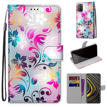 Load image into Gallery viewer, Coloured Drawing Cross Texture Horizontal Flip PU Leather Case with Holder &amp; Card Slots &amp; Wallet &amp; Lanyard, For Xiaomi Poco M3, For Xiaomi Poco X3 NPC