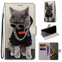 Load image into Gallery viewer, Coloured Drawing Cross Texture Horizontal Flip PU Leather Case with Holder &amp; Card Slots &amp; Wallet &amp; Lanyard, For Xiaomi Poco M3, For Xiaomi Poco X3 NPC
