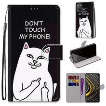 Load image into Gallery viewer, Coloured Drawing Cross Texture Horizontal Flip PU Leather Case with Holder &amp; Card Slots &amp; Wallet &amp; Lanyard, For Xiaomi Poco M3, For Xiaomi Poco X3 NPC