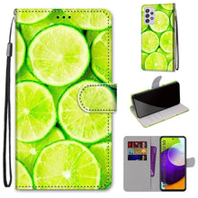 Load image into Gallery viewer, Coloured Drawing Cross Texture Horizontal Flip PU Leather Case with Holder &amp; Card Slots &amp; Wallet &amp; Lanyard, For Samsung Galaxy A52 5G, For Samsung Galaxy A72 5G / 4G