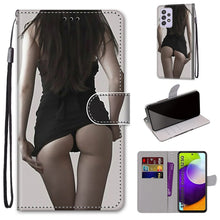 Load image into Gallery viewer, Coloured Drawing Cross Texture Horizontal Flip PU Leather Case with Holder &amp; Card Slots &amp; Wallet &amp; Lanyard, For Samsung Galaxy A52 5G, For Samsung Galaxy A72 5G / 4G