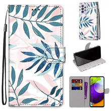 Load image into Gallery viewer, Coloured Drawing Cross Texture Horizontal Flip PU Leather Case with Holder &amp; Card Slots &amp; Wallet &amp; Lanyard, For Samsung Galaxy A52 5G, For Samsung Galaxy A72 5G / 4G