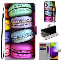 Load image into Gallery viewer, Coloured Drawing Cross Texture Horizontal Flip PU Leather Case with Holder &amp; Card Slots &amp; Wallet &amp; Lanyard, For Samsung Galaxy A52 5G, For Samsung Galaxy A72 5G / 4G