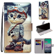 Load image into Gallery viewer, Coloured Drawing Cross Texture Horizontal Flip PU Leather Case with Holder &amp; Card Slots &amp; Wallet &amp; Lanyard, For Nokia 2.4, For Nokia 3.4