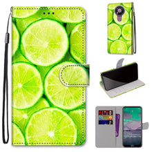 Load image into Gallery viewer, Coloured Drawing Cross Texture Horizontal Flip PU Leather Case with Holder &amp; Card Slots &amp; Wallet &amp; Lanyard, For Nokia 2.4, For Nokia 3.4