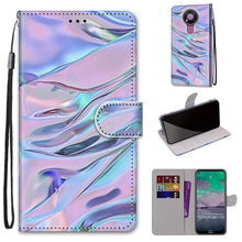 Load image into Gallery viewer, Coloured Drawing Cross Texture Horizontal Flip PU Leather Case with Holder &amp; Card Slots &amp; Wallet &amp; Lanyard, For Nokia 2.4, For Nokia 3.4