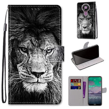 Load image into Gallery viewer, Coloured Drawing Cross Texture Horizontal Flip PU Leather Case with Holder &amp; Card Slots &amp; Wallet &amp; Lanyard, For Nokia 2.4, For Nokia 3.4