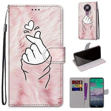 Load image into Gallery viewer, Coloured Drawing Cross Texture Horizontal Flip PU Leather Case with Holder &amp; Card Slots &amp; Wallet &amp; Lanyard, For Nokia 2.4, For Nokia 3.4