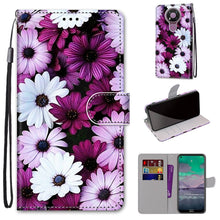 Load image into Gallery viewer, Coloured Drawing Cross Texture Horizontal Flip PU Leather Case with Holder &amp; Card Slots &amp; Wallet &amp; Lanyard, For Nokia 2.4, For Nokia 3.4