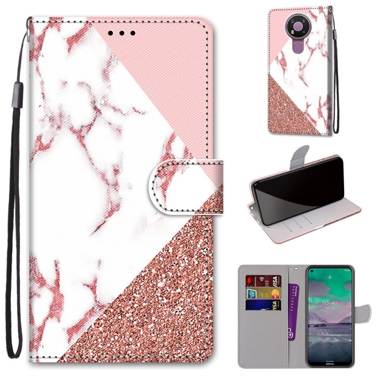 Coloured Drawing Cross Texture Horizontal Flip PU Leather Case with Holder & Card Slots & Wallet & Lanyard, For Nokia 2.4, For Nokia 3.4