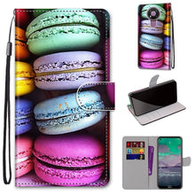 Load image into Gallery viewer, Coloured Drawing Cross Texture Horizontal Flip PU Leather Case with Holder &amp; Card Slots &amp; Wallet &amp; Lanyard, For Nokia 2.4, For Nokia 3.4