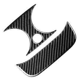 Car Carbon Fiber Rear Air Outlet Set Decorative Sticker for Mercedes-Benz C Class W205 C180 C200 C300 GLC, Left and Right Drive Universal, Solid Color Rear Air Outlet Set, Rear Air Outlet Set