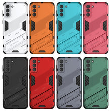 Load image into Gallery viewer, Punk Armor 2 in 1 PC + TPU Shockproof Case with Invisible Holder, For Samsung Galaxy S21+ 5G, For Samsung Galaxy A02 (EU Version), For Samsung Galaxy M31, For Samsung Galaxy M51, For Samsung Galaxy S21 Ultra 5G, For Samsung Galaxy S21 5G
