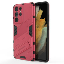 Load image into Gallery viewer, Punk Armor 2 in 1 PC + TPU Shockproof Case with Invisible Holder, For Samsung Galaxy S21+ 5G, For Samsung Galaxy A02 (EU Version), For Samsung Galaxy M31, For Samsung Galaxy M51, For Samsung Galaxy S21 Ultra 5G, For Samsung Galaxy S21 5G