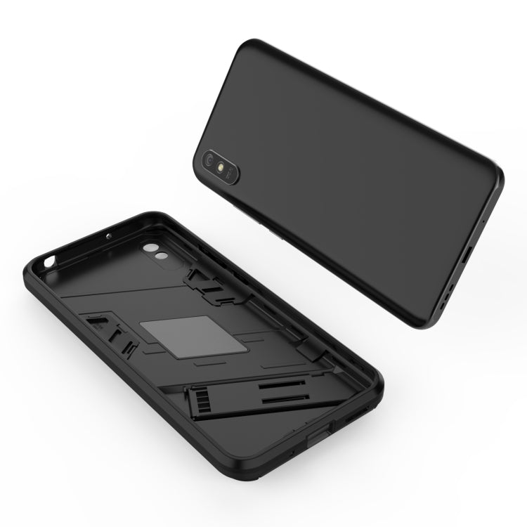 Punk Armor 2 in 1 PC + TPU Shockproof Case with Invisible Holder, For Xiaomi Redmi 9A, For Xiaomi Redmi 9, For Xiaomi Redmi Note 7, For Xiaomi Mi 10 Lite 5G, For Xiaomi Mi 10T Pro 5G, For Xiaomi Mi 11