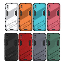 Load image into Gallery viewer, Punk Armor 2 in 1 PC + TPU Shockproof Case with Invisible Holder, For Xiaomi Redmi 9A, For Xiaomi Redmi 9, For Xiaomi Redmi Note 7, For Xiaomi Mi 10 Lite 5G, For Xiaomi Mi 10T Pro 5G, For Xiaomi Mi 11