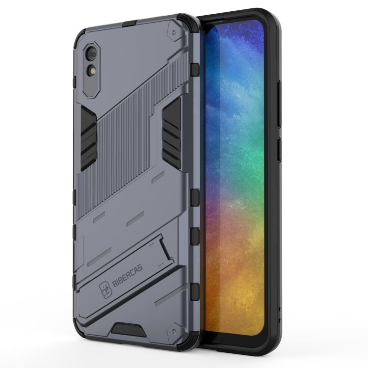 Punk Armor 2 in 1 PC + TPU Shockproof Case with Invisible Holder, For Xiaomi Redmi 9A, For Xiaomi Redmi 9, For Xiaomi Redmi Note 7, For Xiaomi Mi 10 Lite 5G, For Xiaomi Mi 10T Pro 5G, For Xiaomi Mi 11
