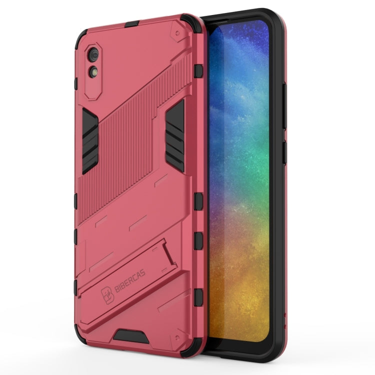 Punk Armor 2 in 1 PC + TPU Shockproof Case with Invisible Holder, For Xiaomi Redmi 9A, For Xiaomi Redmi 9, For Xiaomi Redmi Note 7, For Xiaomi Mi 10 Lite 5G, For Xiaomi Mi 10T Pro 5G, For Xiaomi Mi 11