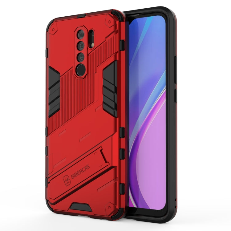 Punk Armor 2 in 1 PC + TPU Shockproof Case with Invisible Holder, For Xiaomi Redmi 9A, For Xiaomi Redmi 9, For Xiaomi Redmi Note 7, For Xiaomi Mi 10 Lite 5G, For Xiaomi Mi 10T Pro 5G, For Xiaomi Mi 11