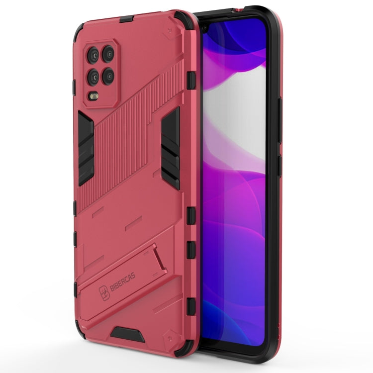 Punk Armor 2 in 1 PC + TPU Shockproof Case with Invisible Holder, For Xiaomi Redmi 9A, For Xiaomi Redmi 9, For Xiaomi Redmi Note 7, For Xiaomi Mi 10 Lite 5G, For Xiaomi Mi 10T Pro 5G, For Xiaomi Mi 11