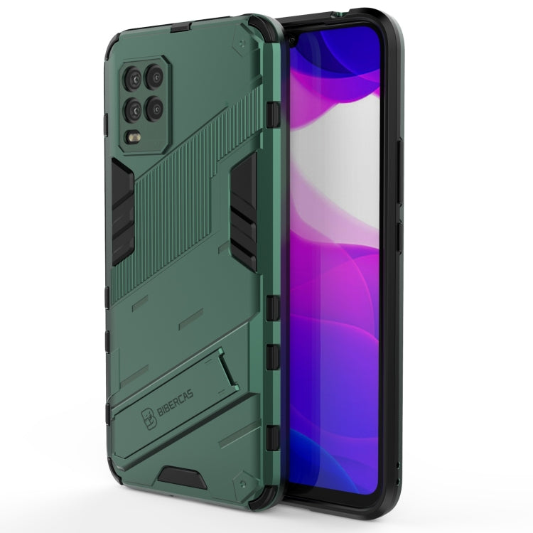 Punk Armor 2 in 1 PC + TPU Shockproof Case with Invisible Holder, For Xiaomi Redmi 9A, For Xiaomi Redmi 9, For Xiaomi Redmi Note 7, For Xiaomi Mi 10 Lite 5G, For Xiaomi Mi 10T Pro 5G, For Xiaomi Mi 11