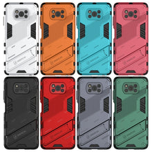 Load image into Gallery viewer, Punk Armor 2 in 1 PC + TPU Shockproof Case with Invisible Holder, For Xiaomi Poco X3
