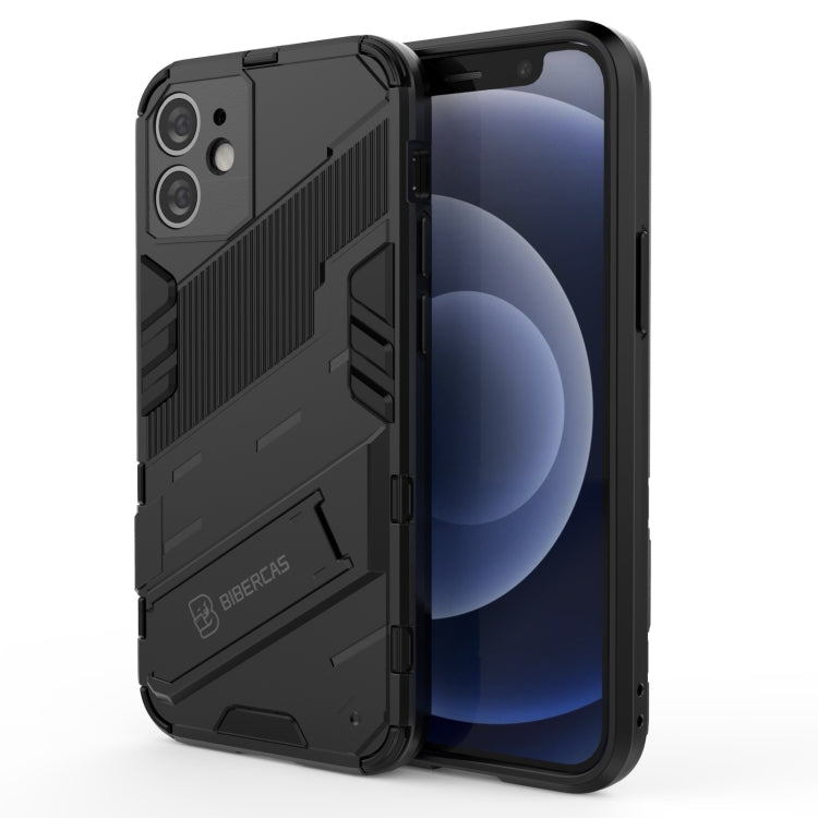 Punk Armor 2 in 1 PC + TPU Shockproof Case with Invisible Holder, For iPhone 12 mini, For iPhone 12, For iPhone 12 Pro, For iPhone 12 Pro Max, For iPhone 11 Pro, For iPhone 11