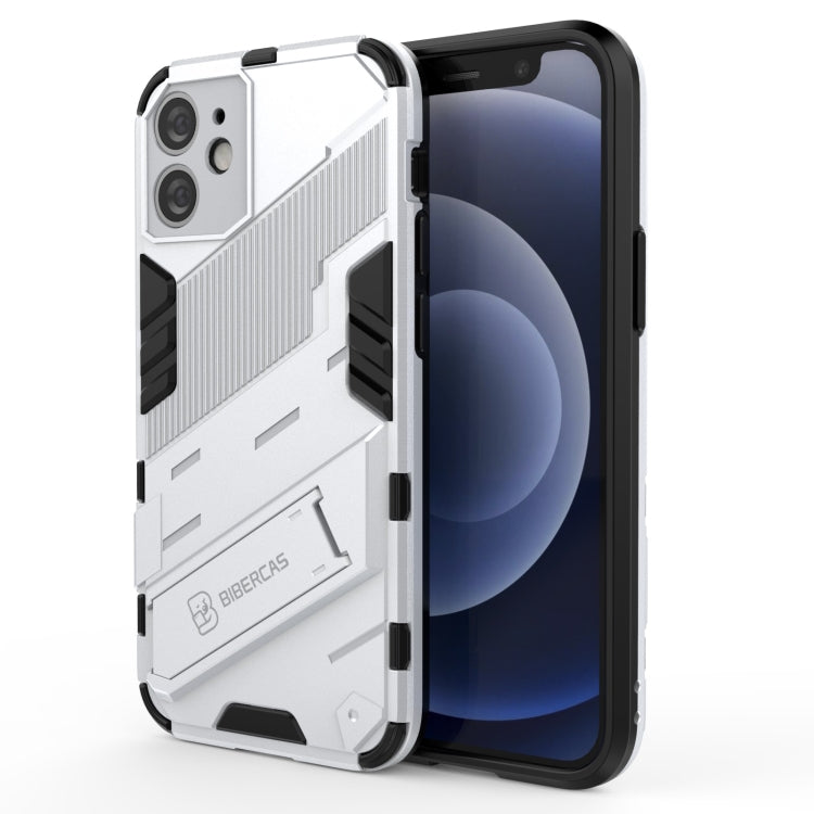 Punk Armor 2 in 1 PC + TPU Shockproof Case with Invisible Holder, For iPhone 12 mini, For iPhone 12, For iPhone 12 Pro, For iPhone 12 Pro Max, For iPhone 11 Pro, For iPhone 11