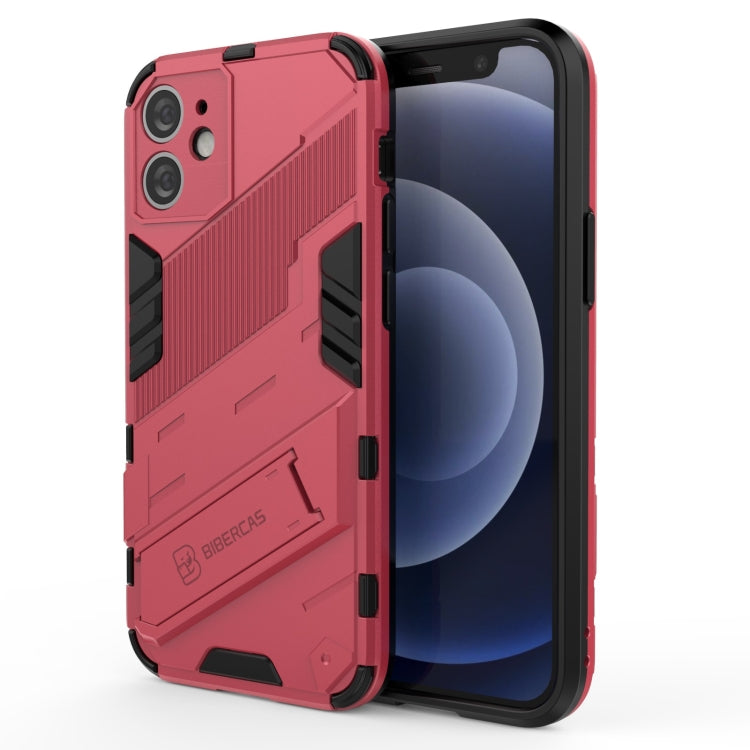 Punk Armor 2 in 1 PC + TPU Shockproof Case with Invisible Holder, For iPhone 12 mini, For iPhone 12, For iPhone 12 Pro, For iPhone 12 Pro Max, For iPhone 11 Pro, For iPhone 11