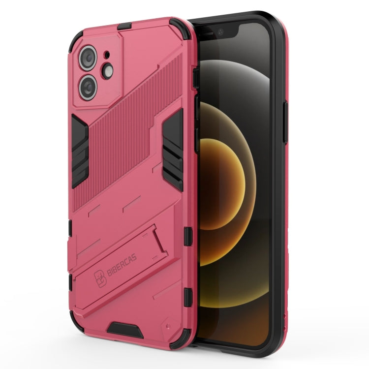 Punk Armor 2 in 1 PC + TPU Shockproof Case with Invisible Holder, For iPhone 12 mini, For iPhone 12, For iPhone 12 Pro, For iPhone 12 Pro Max, For iPhone 11 Pro, For iPhone 11
