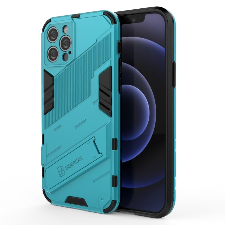 Punk Armor 2 in 1 PC + TPU Shockproof Case with Invisible Holder, For iPhone 12 mini, For iPhone 12, For iPhone 12 Pro, For iPhone 12 Pro Max, For iPhone 11 Pro, For iPhone 11