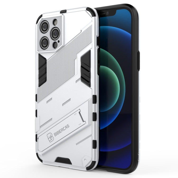 Punk Armor 2 in 1 PC + TPU Shockproof Case with Invisible Holder, For iPhone 12 mini, For iPhone 12, For iPhone 12 Pro, For iPhone 12 Pro Max, For iPhone 11 Pro, For iPhone 11
