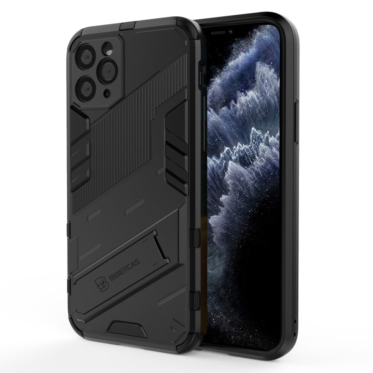 Punk Armor 2 in 1 PC + TPU Shockproof Case with Invisible Holder, For iPhone 12 mini, For iPhone 12, For iPhone 12 Pro, For iPhone 12 Pro Max, For iPhone 11 Pro, For iPhone 11